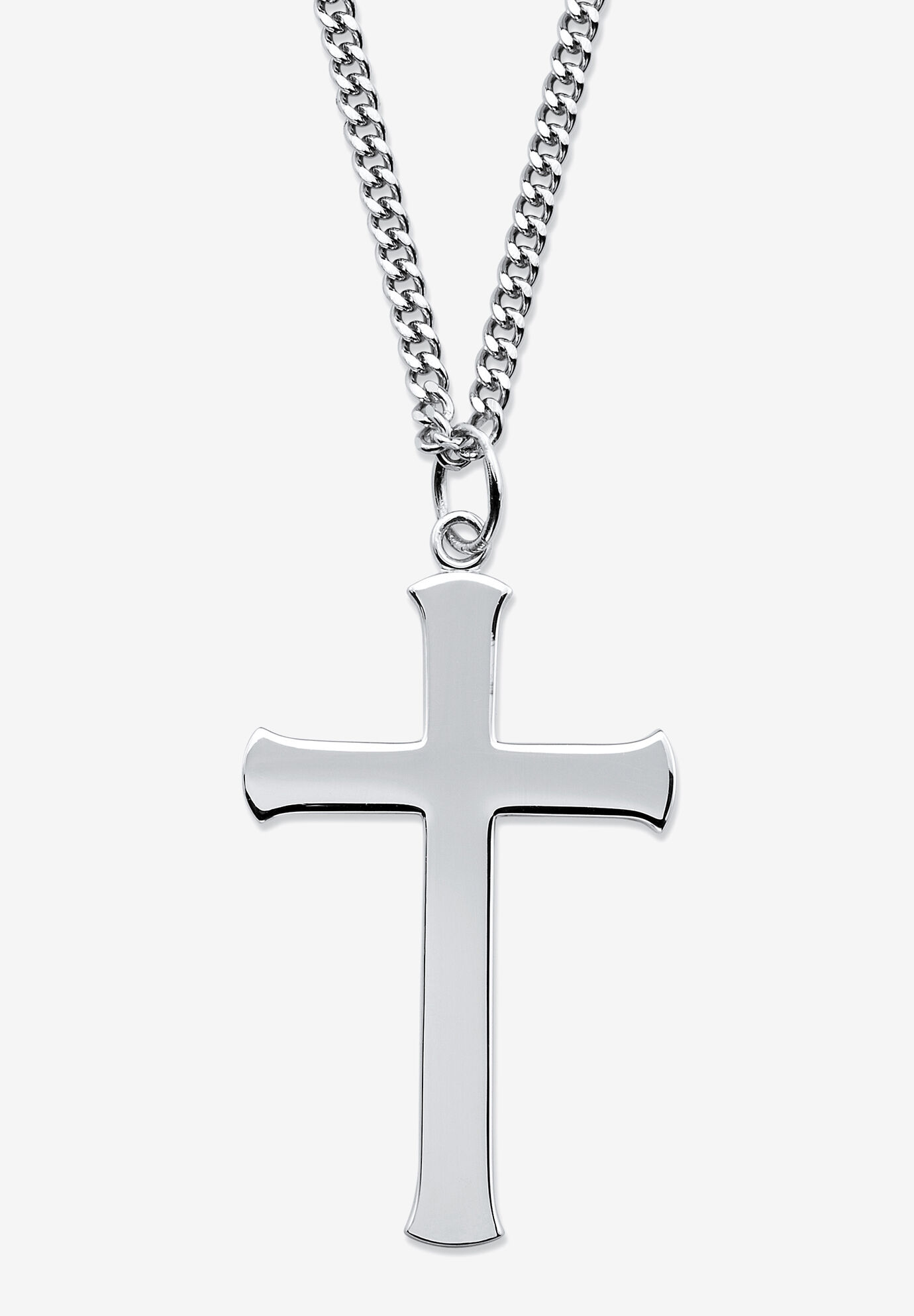 Buy Giva Sterling Silver Striped Cross Pendant With Link Chain For Men  Online at Best Prices in India - JioMart.