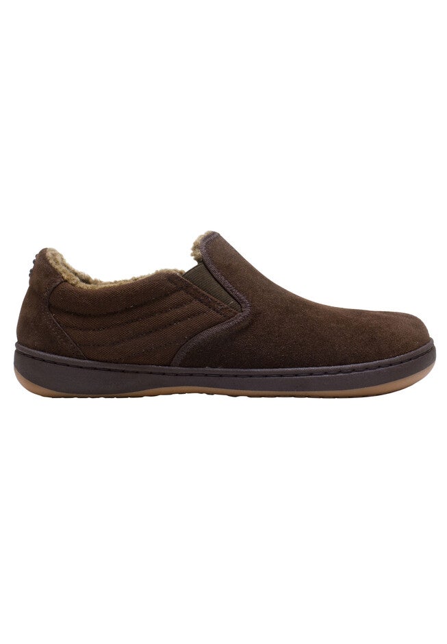 L.B. Evans Jadin TEMPUR-Cloud Romeo Slippers, CHOCOLATE, hi-res image number 0