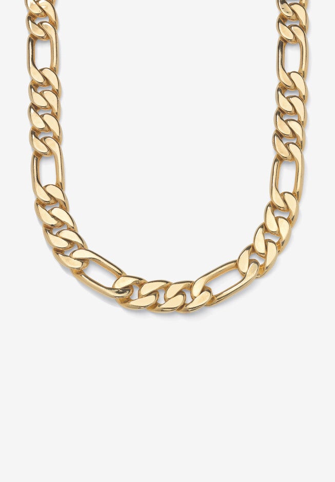 Figaro-Link Necklace 30 inches , YELLOW GOLD, hi-res image number null