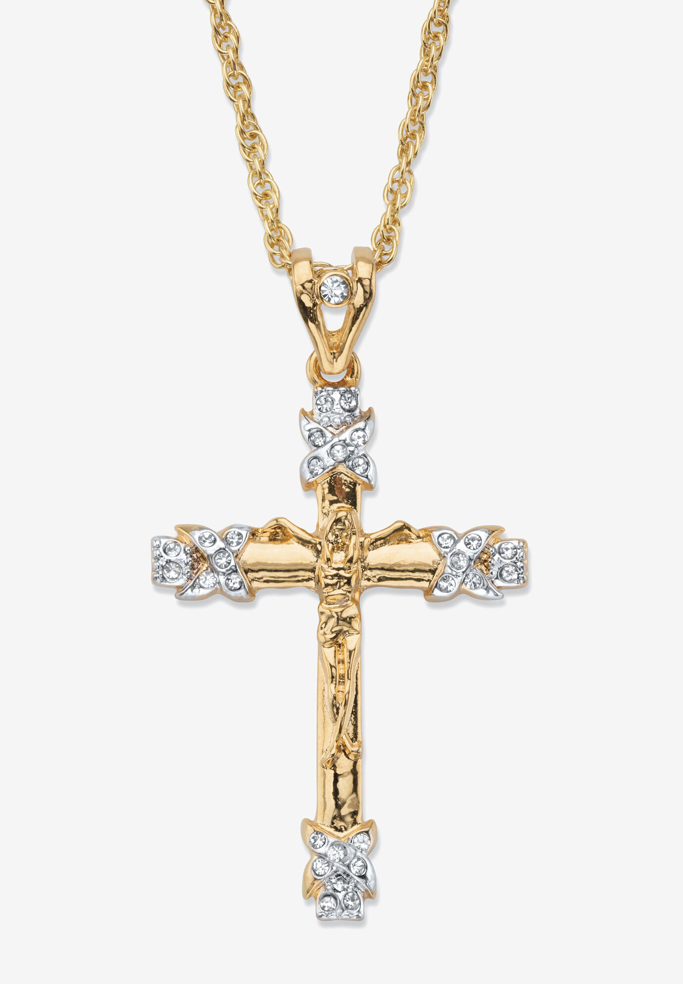 Crystal Cross Necklace Handcrafted By Bjcrystalgifts Using Swarovski C | Crystal  cross, Swarovski crystals, Crystal jewelry
