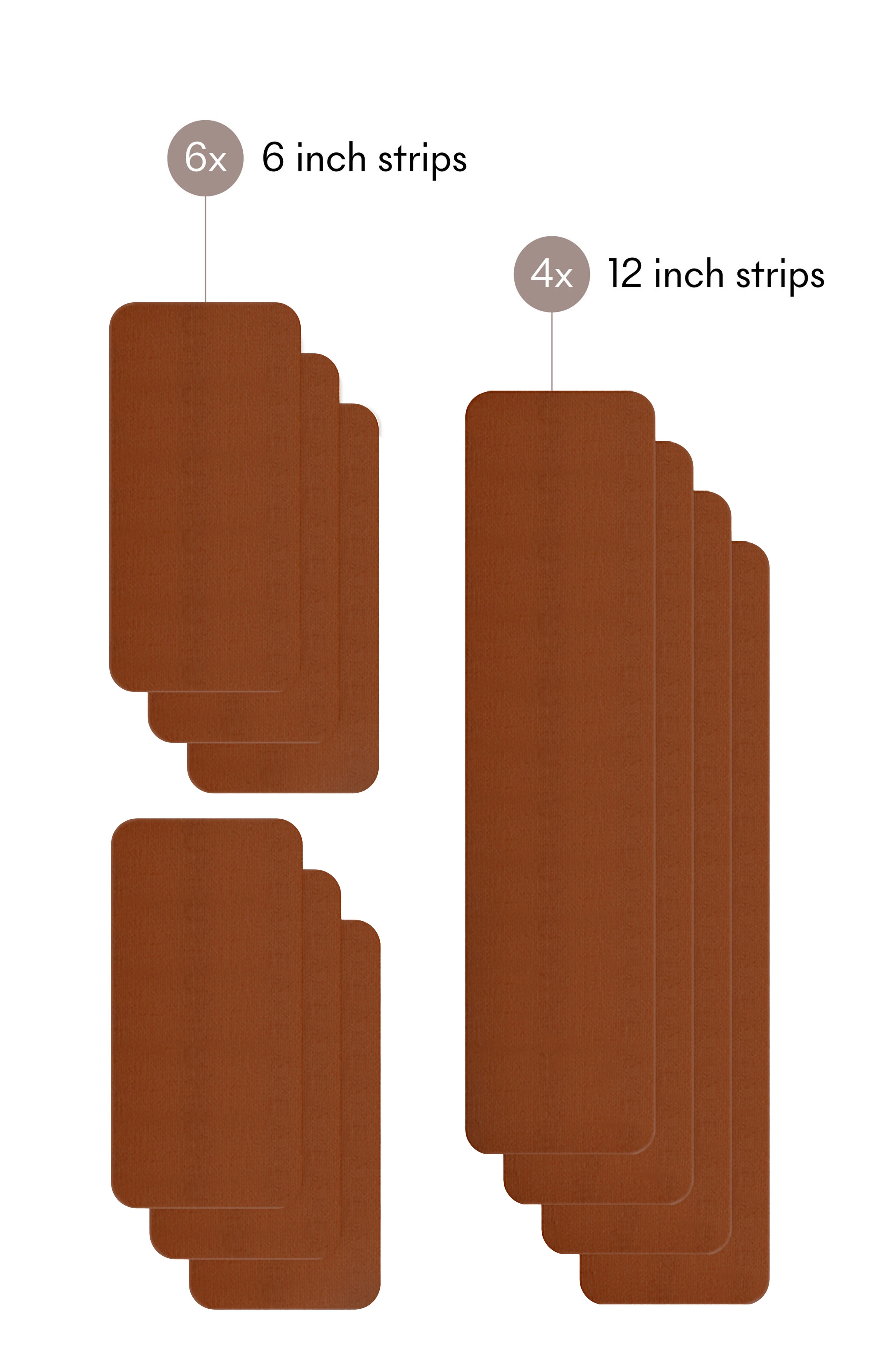 The Weekender Pre-Cut Shape Tape Breast Tape, No 7 Bronze / Bronze, alternate image number 1