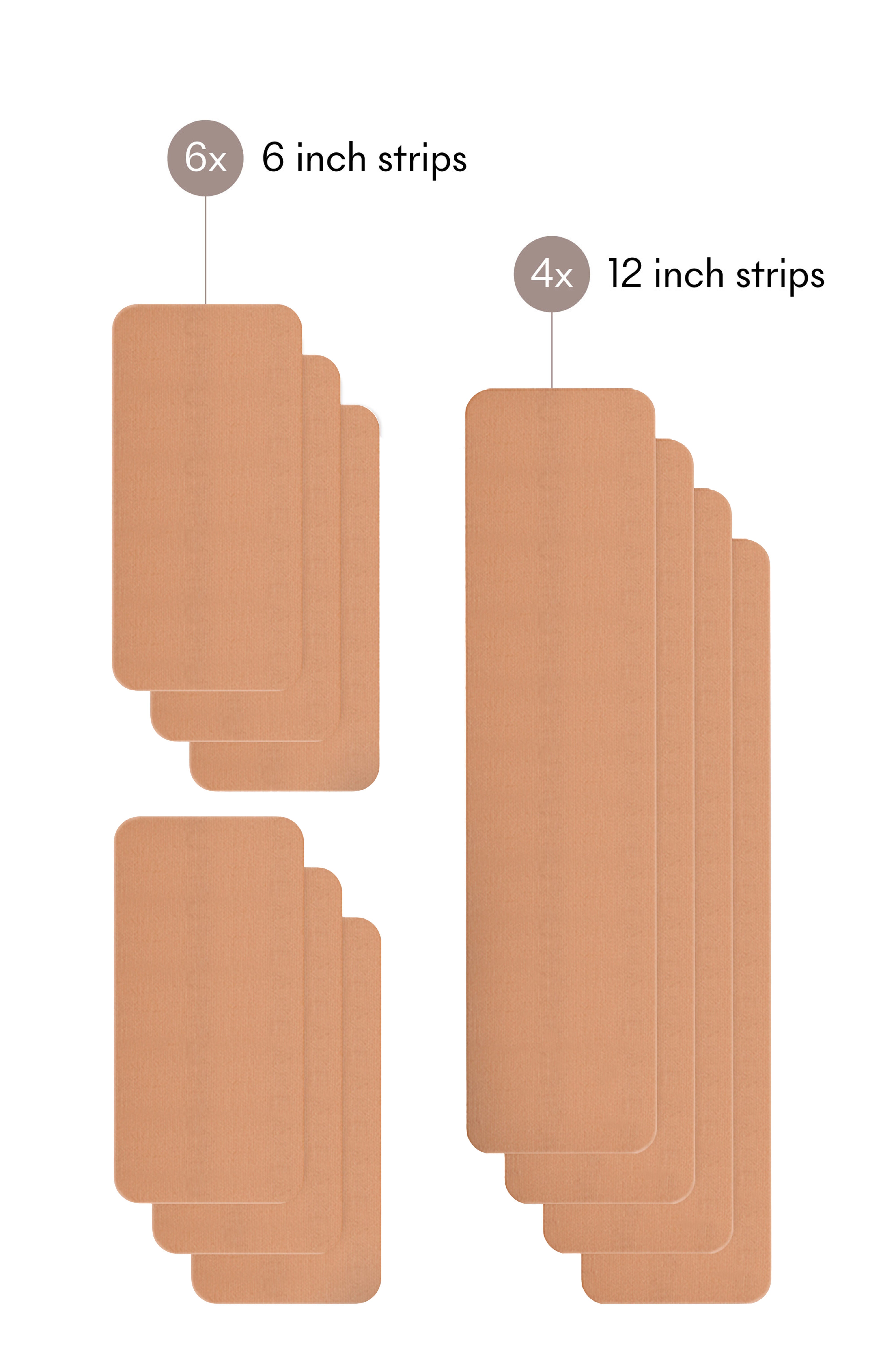 The Weekender Pre-Cut Shape Tape Breast Tape, No 5 Soft Tan / Tan, alternate image number 1