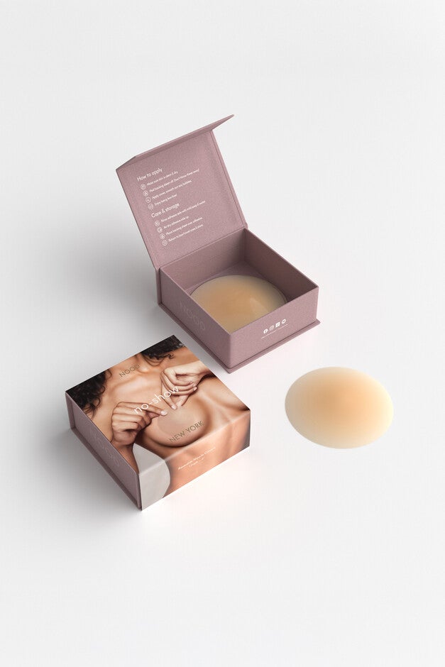 No-Show Adhesive & Reusable Nipple Covers, No 3 Buff / Beige, alternate image number 3