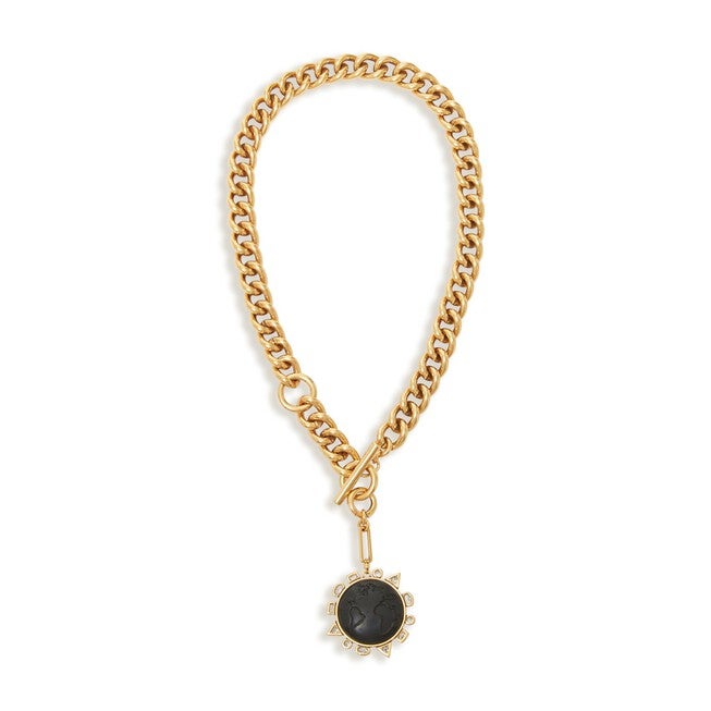 Odyssey Necklace Black Gold, Black Gold / Black, hi-res image number null