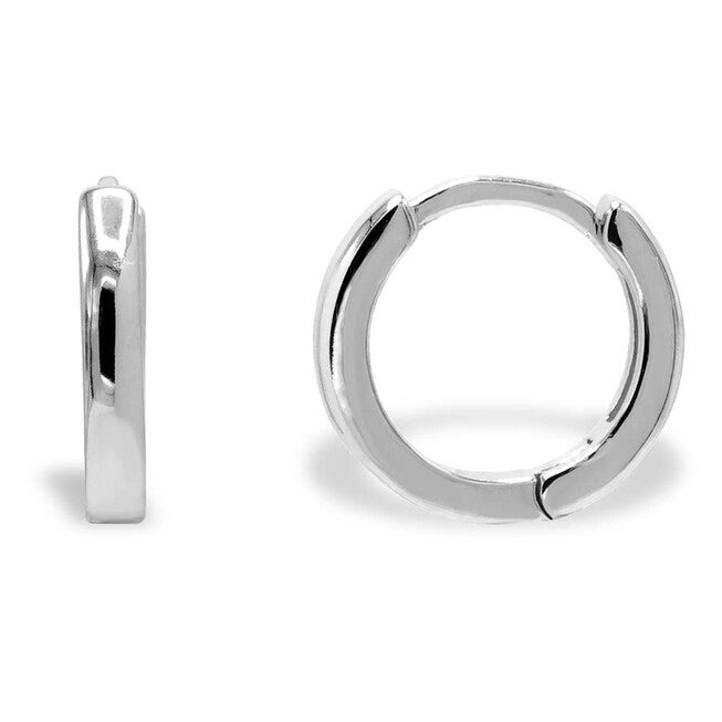 Eden Plain Ring Huggie Earring, Gold / Silver, hi-res image number null