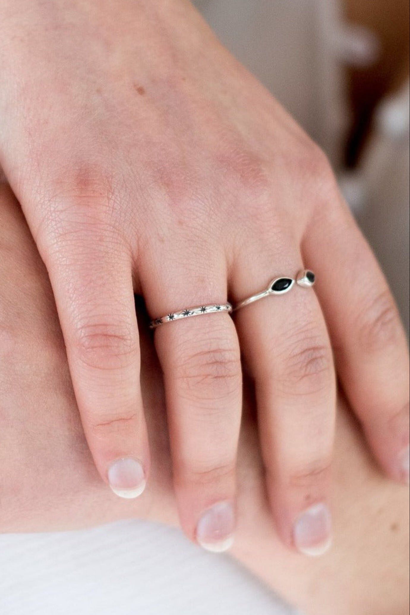 The Estrella Ring | Silver, Silver / Silver, alternate image number 2