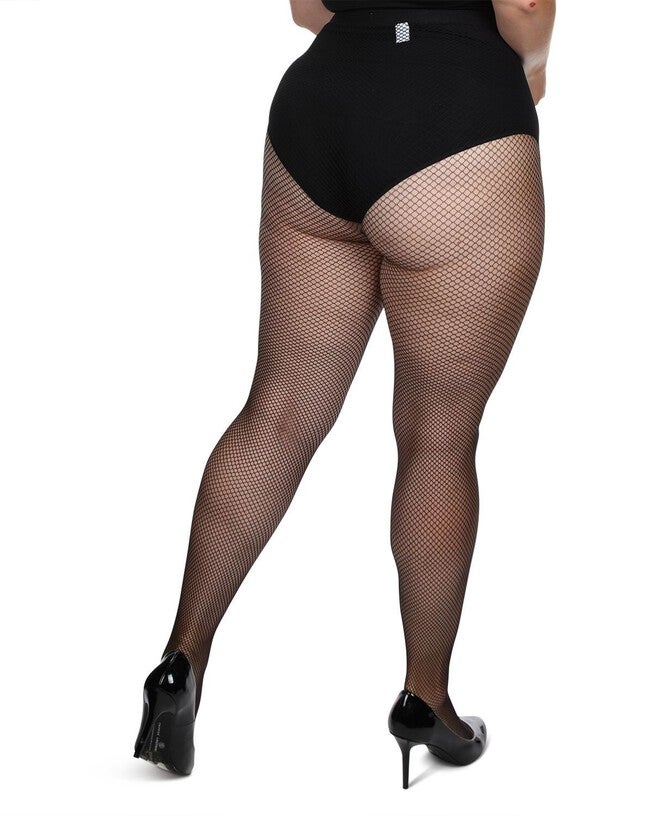 Plus Size Curvy Fishnet Tights, , alternate image number 5