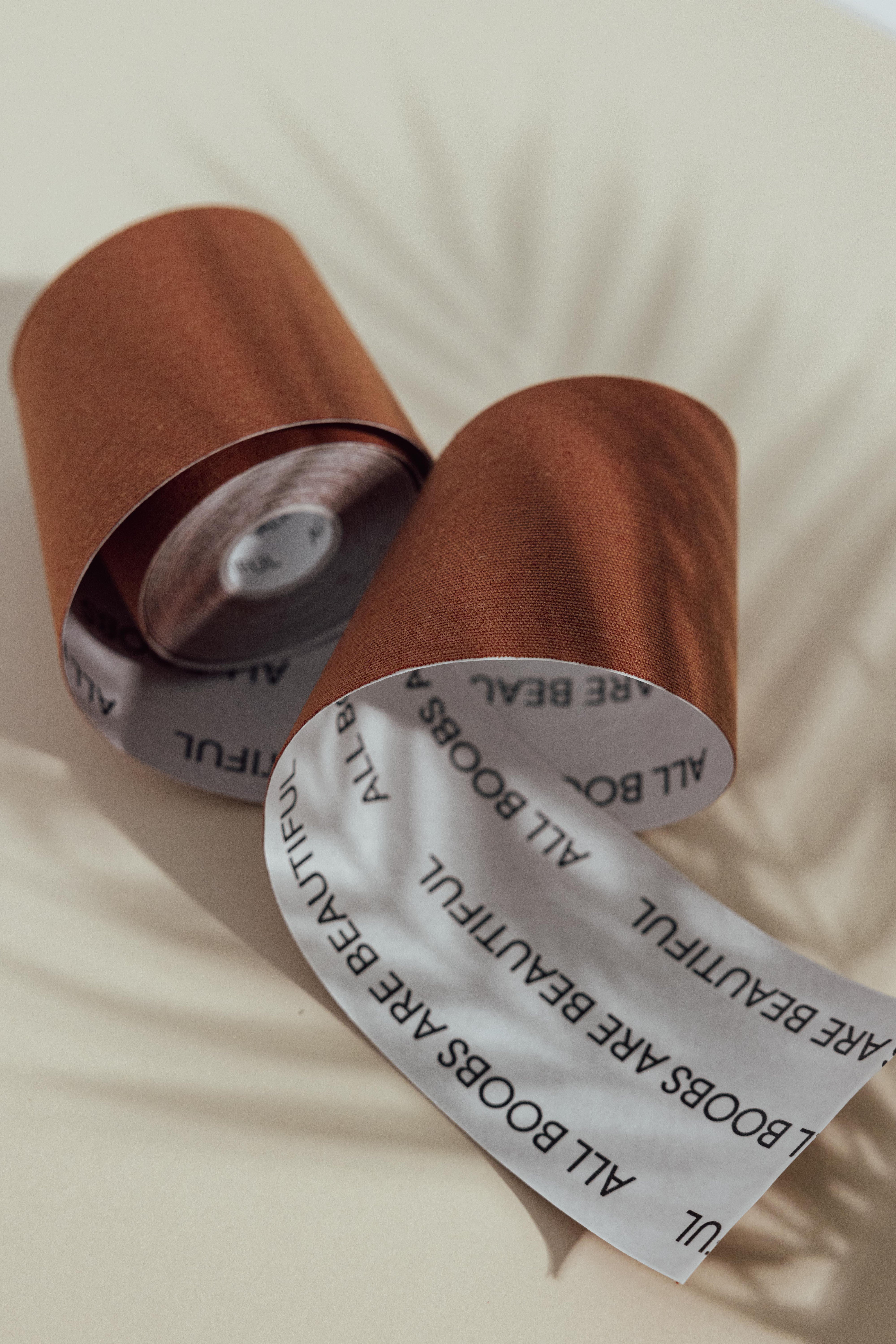 Shape Tape 4 inches Wide Breast Tape, No 7 Bronze / Bronze, alternate image number 3