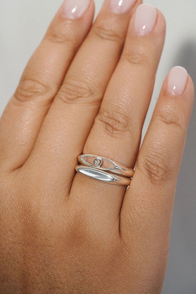 The Perspective Ring | Silver, Silver / Silver, alternate image number 2