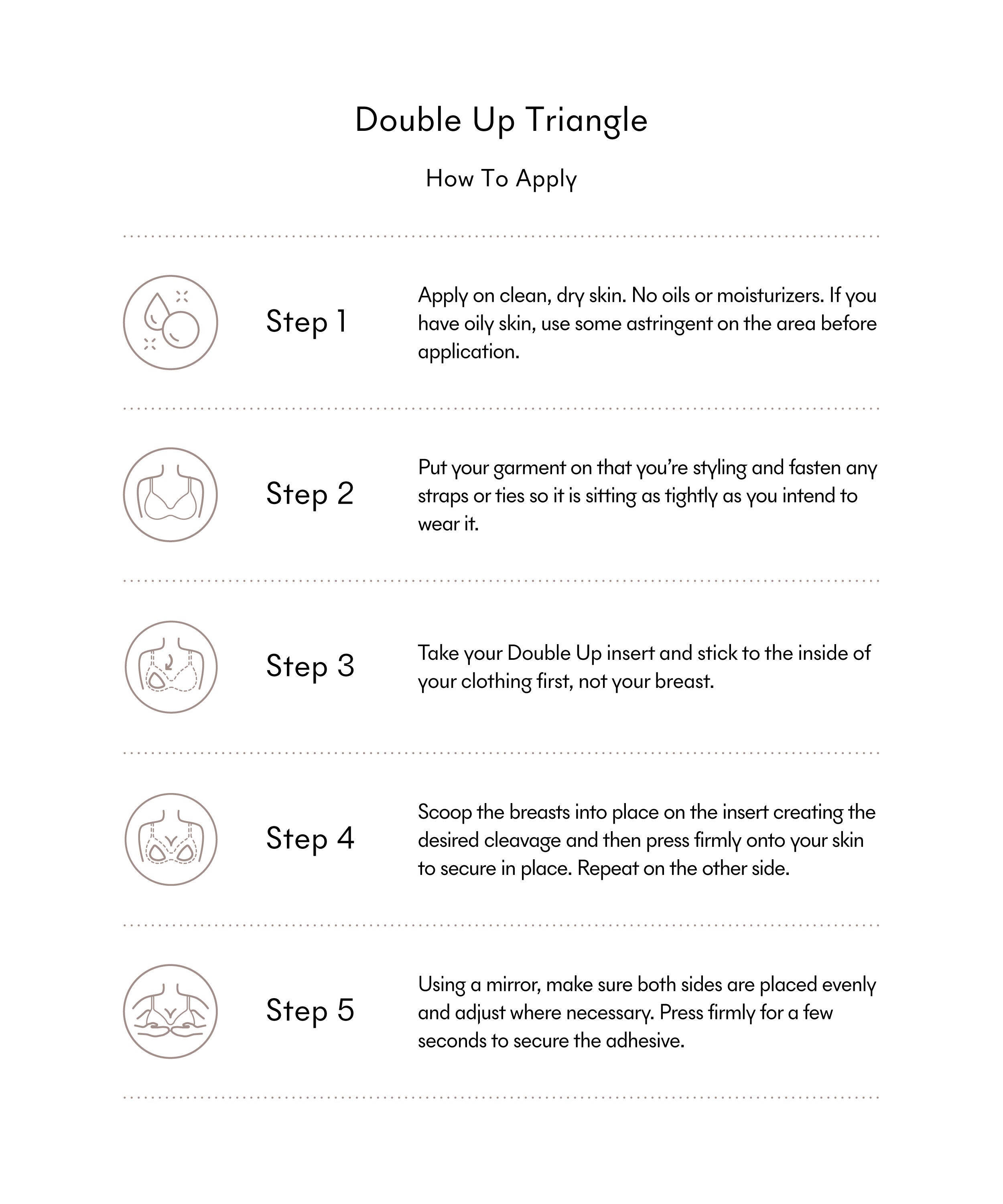 Double Up Ultra-Boost Double-Sided Adhesive Inserts (Triangle), No 3 Buff / Beige, alternate image number 3
