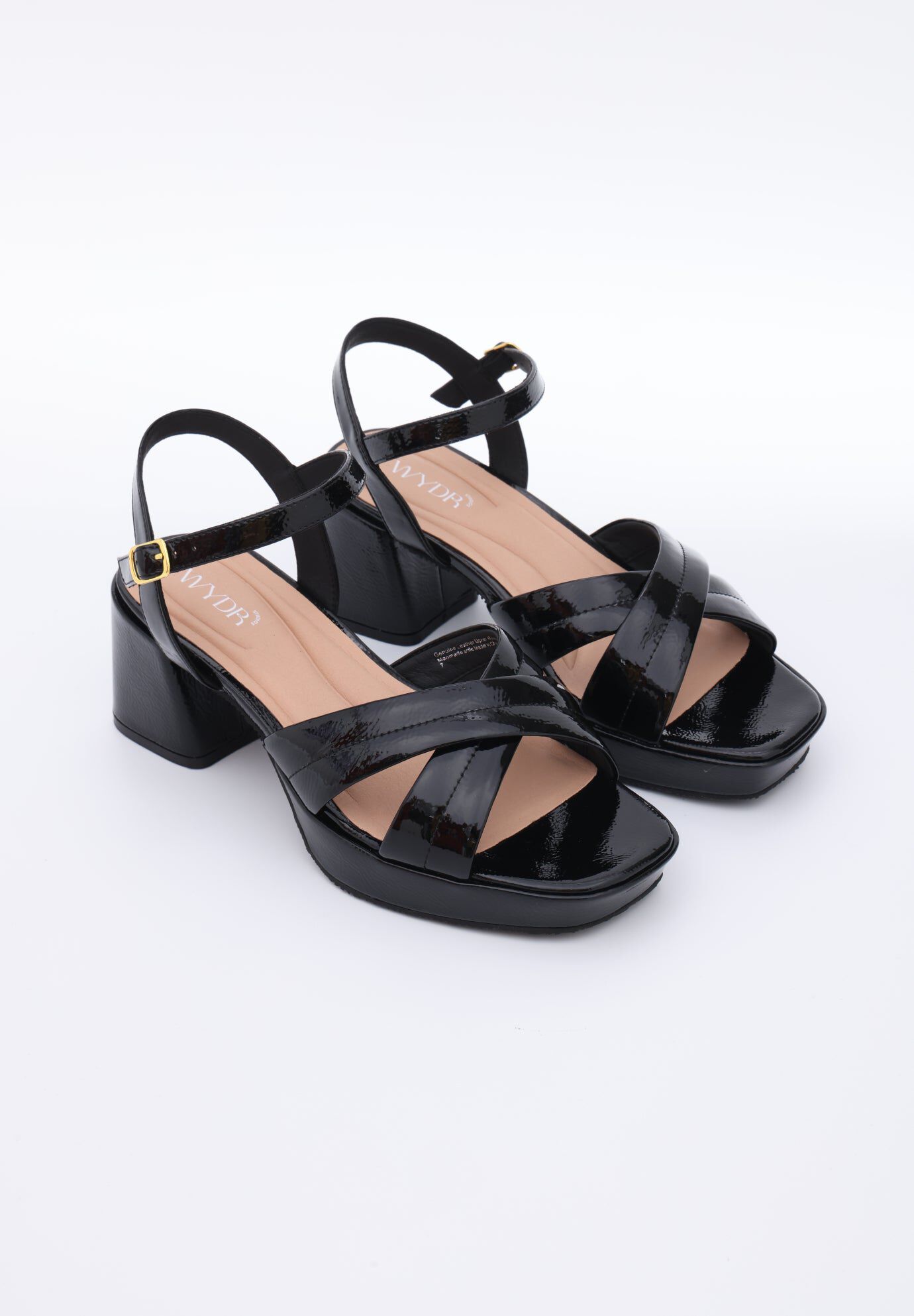 Donna Platform Sandals, Black / Black, alternate image number 1