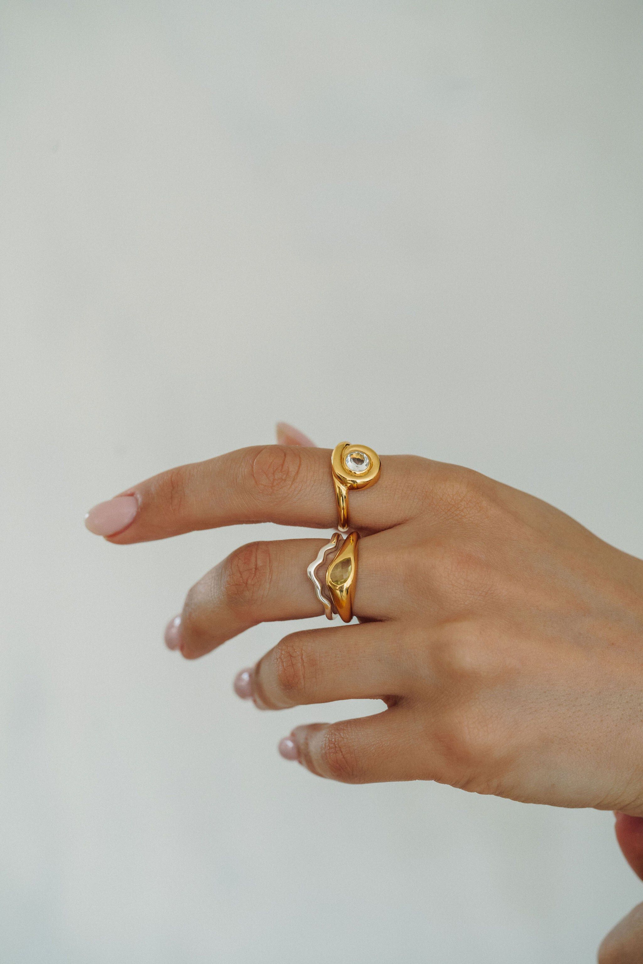 The Flow Ring | Gold, Gold / Gold, alternate image number 3