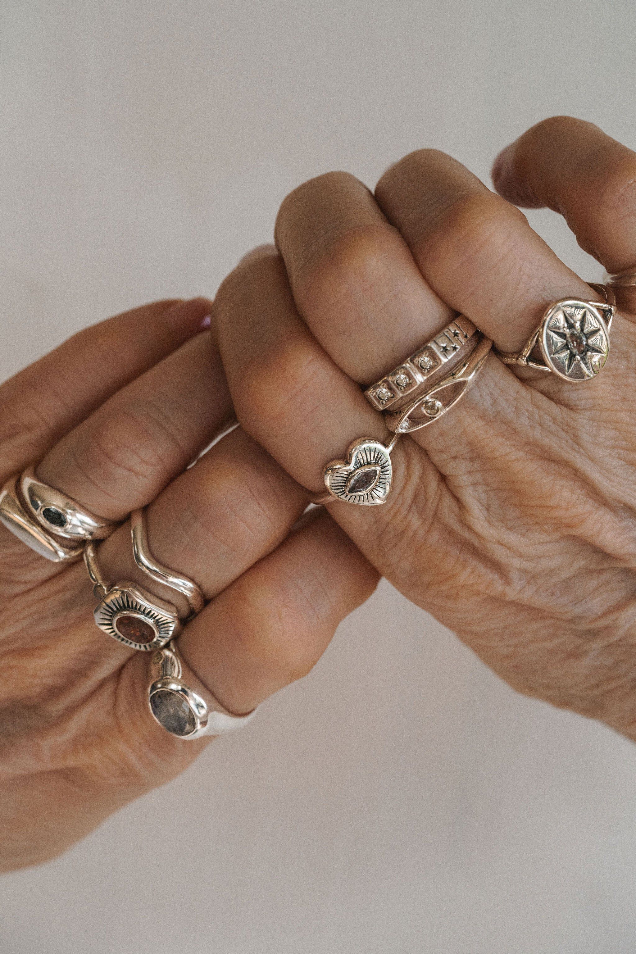 The Self Love Club Ring | Silver, Silver / Silver, alternate image number 4