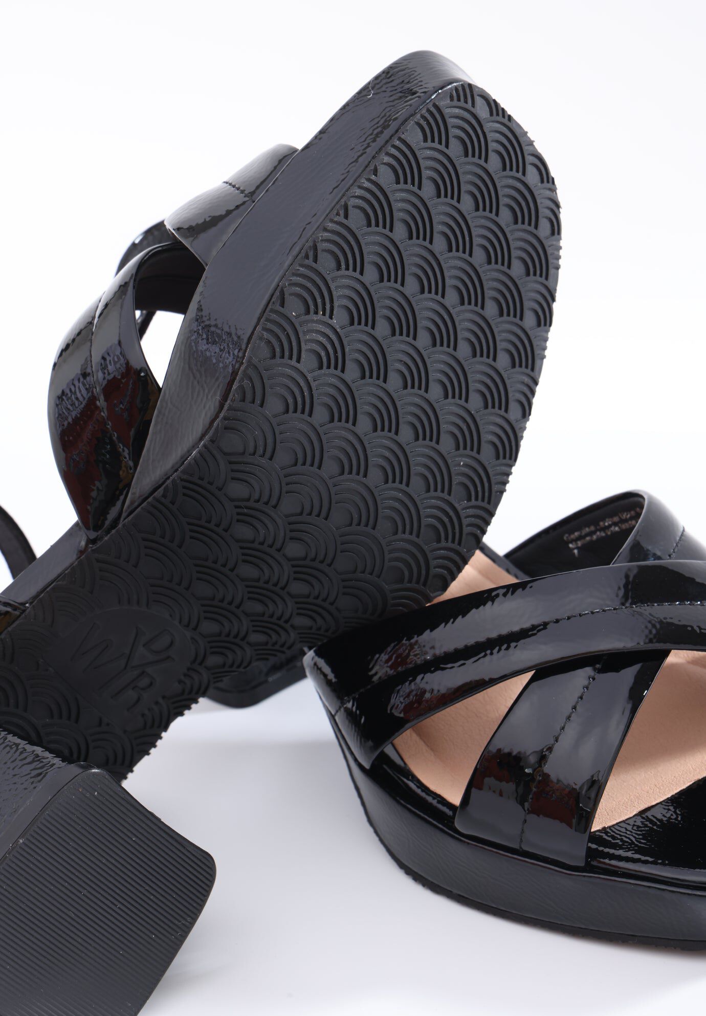 Donna Platform Sandals, Black / Black, alternate image number 3