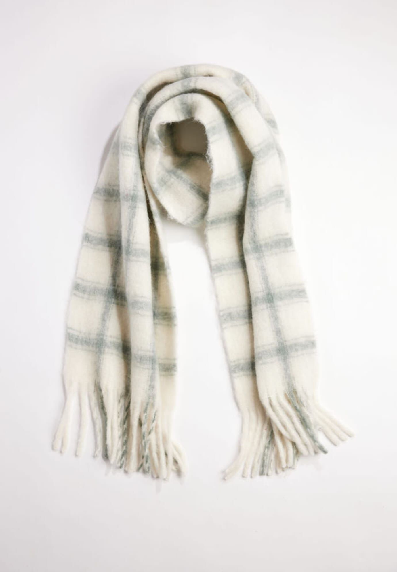 Warm Window Plaid Scarf, Sage / Sage Green, hi-res image number 0