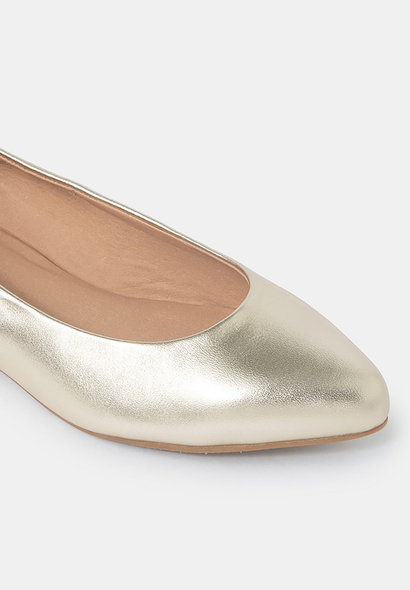 Chloe Classic Ballet Flats, Gold / Gold, alternate image number 2