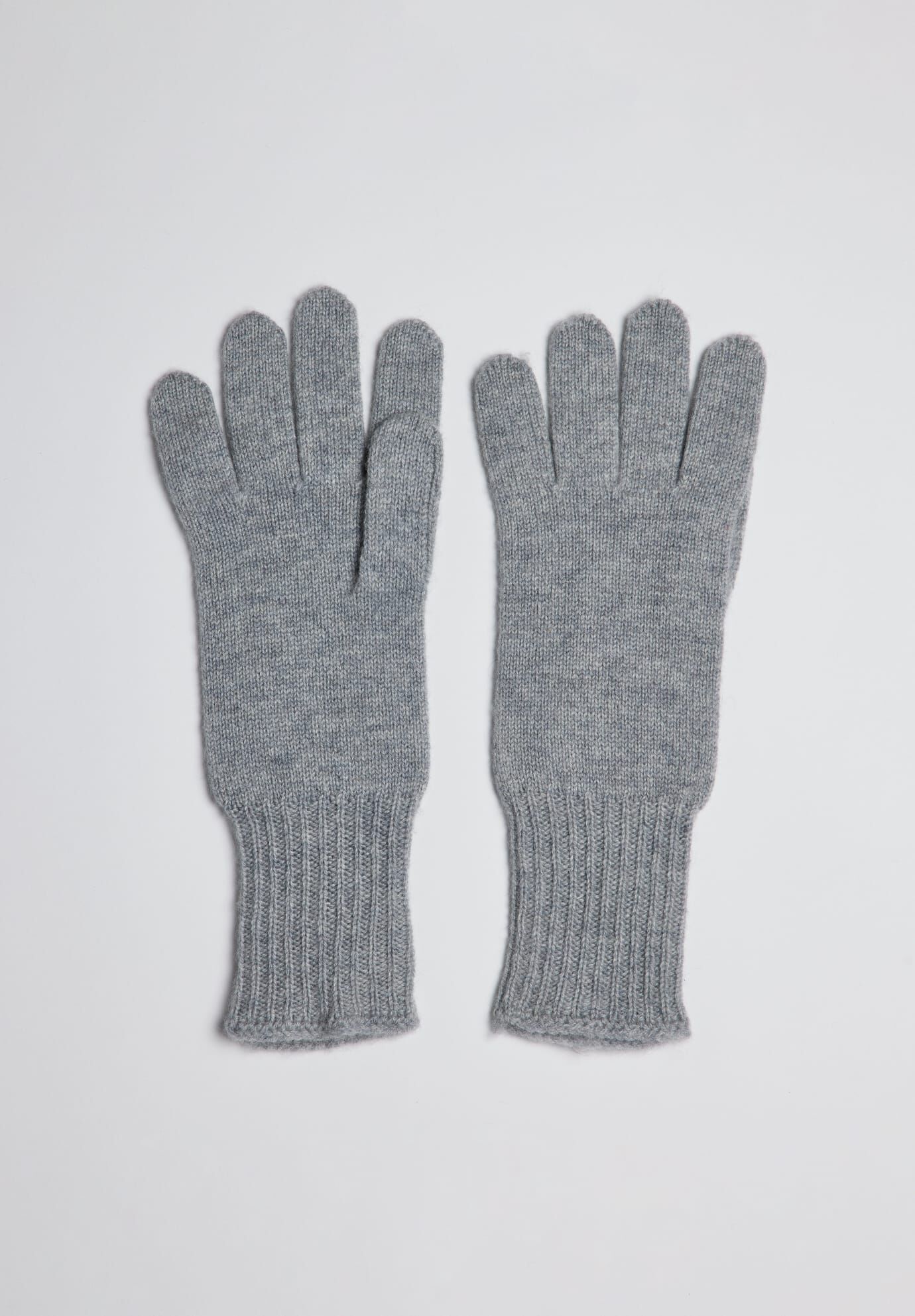 Cashmere Gloves, Grey / Light Grey, hi-res image number 0