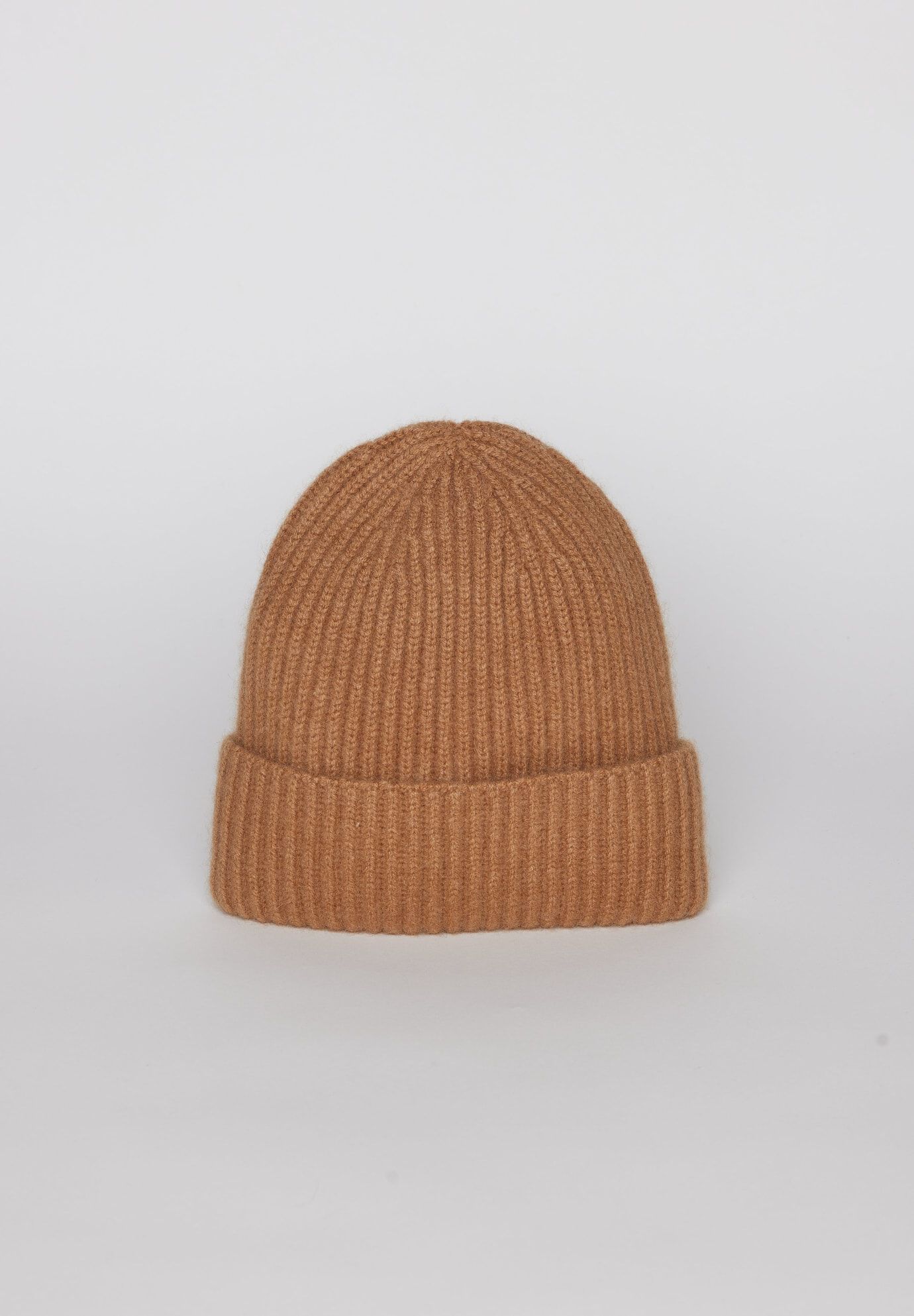 Cashmere Rib Beanie, Camel / Brown, hi-res image number 0