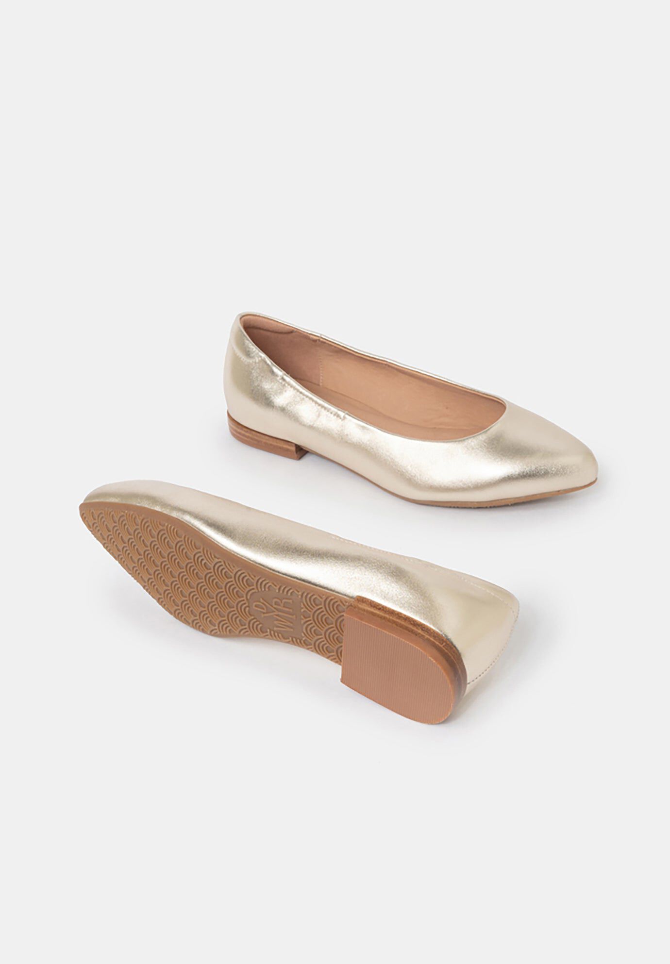 Chloe Classic Ballet Flats, Gold / Gold, alternate image number 3