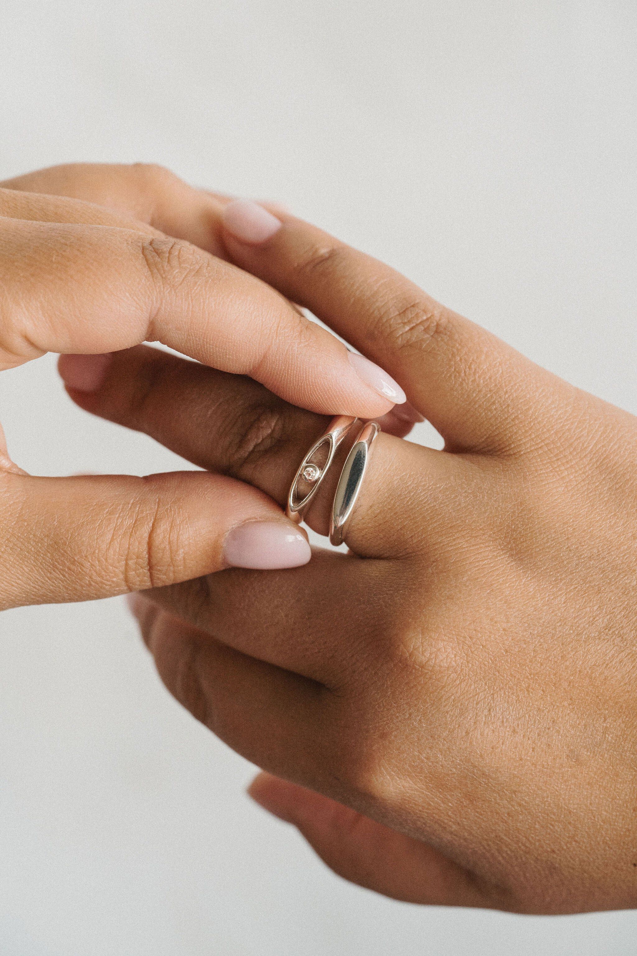The Perspective Ring | Silver, Silver / Silver, alternate image number 1