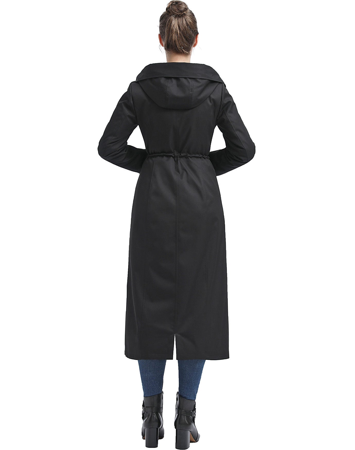 Zip-Out Lined Hooded Long Raincoat, , alternate image number 1