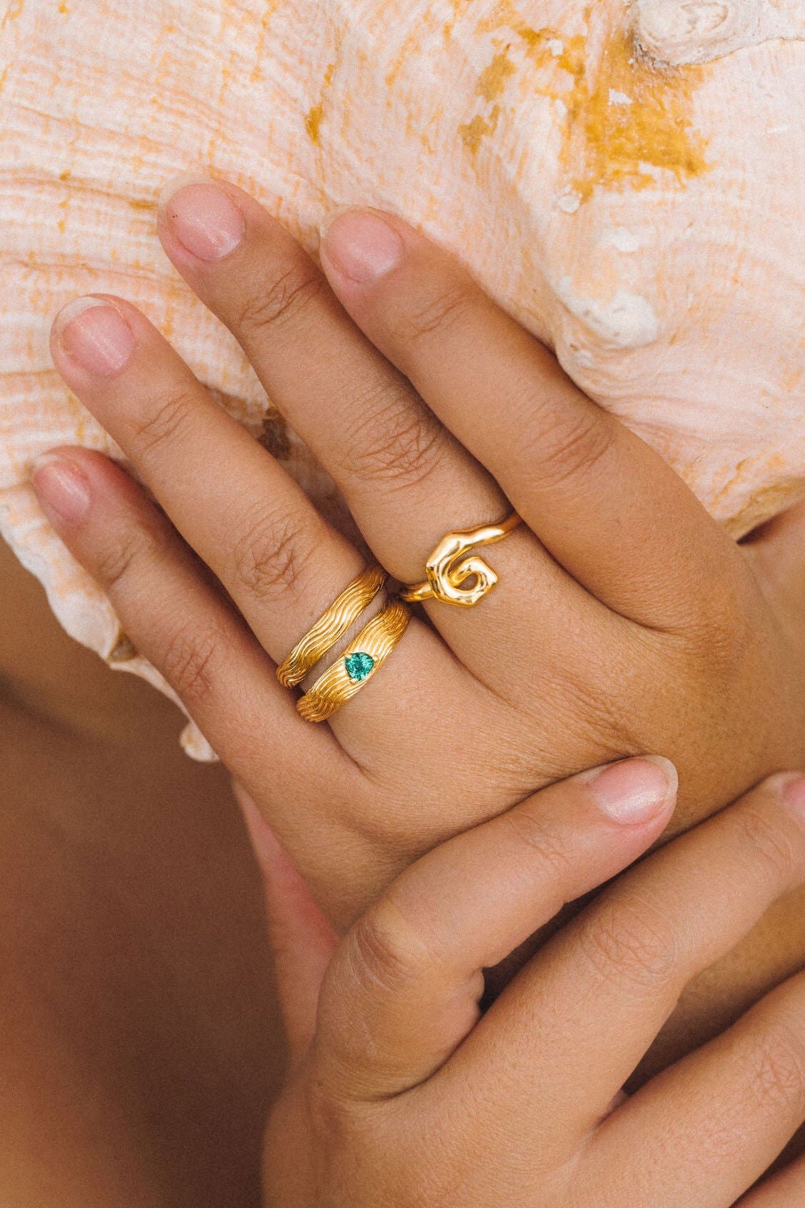 The Sacred Spiral Ring | Gold, Gold / Gold, alternate image number 2