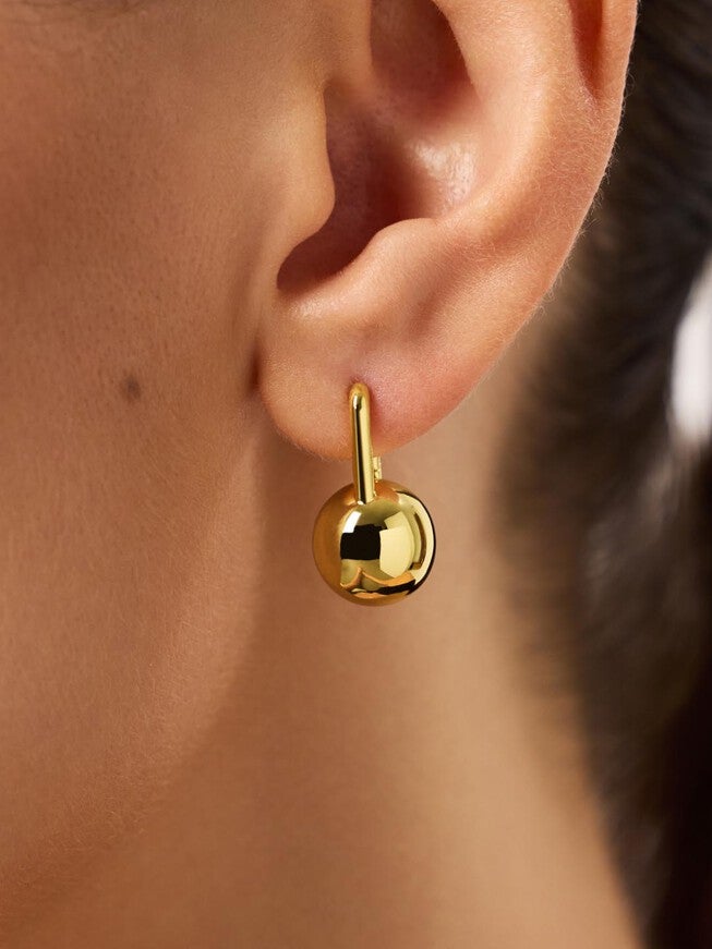Perry Statement Earrings, GOLD, alternate image number 2
