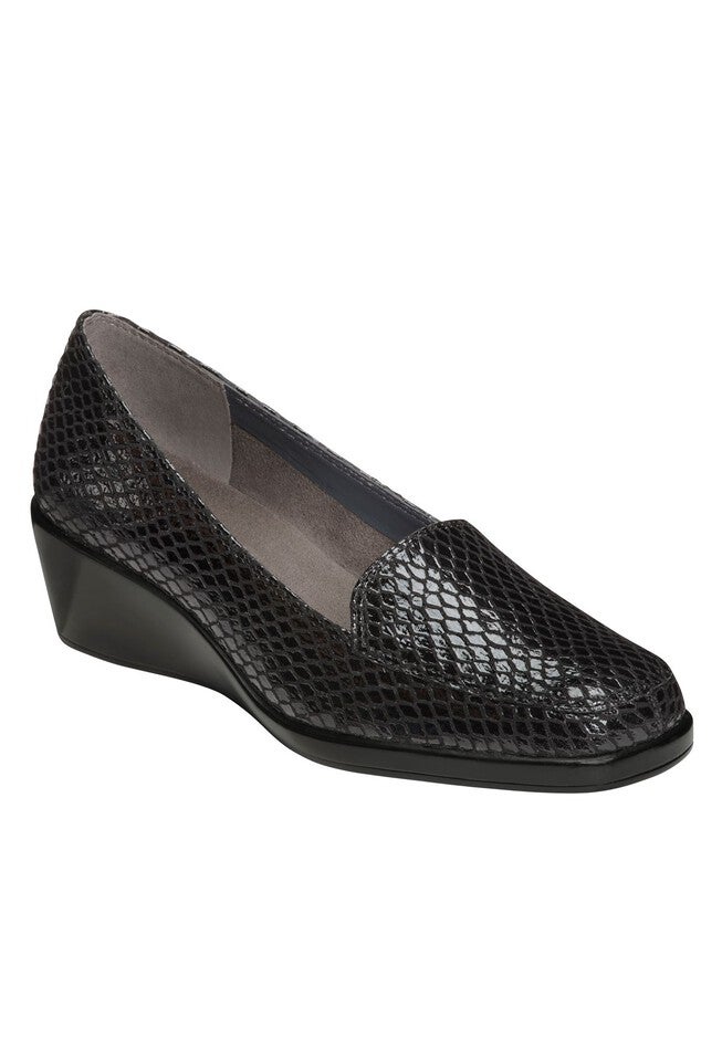 Final Exam Loafer by Aerosoles®, BLACK EXOTIC, hi-res image number 0