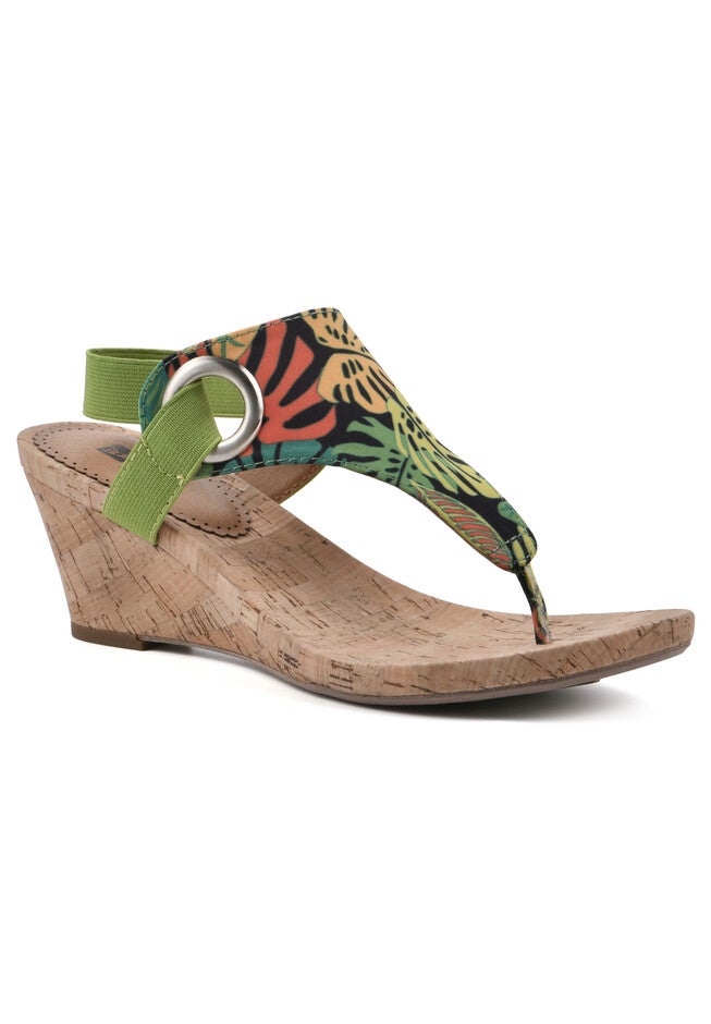 Aida Dressy Sandal, GREEN MULTI FABRIC, hi-res image number 0