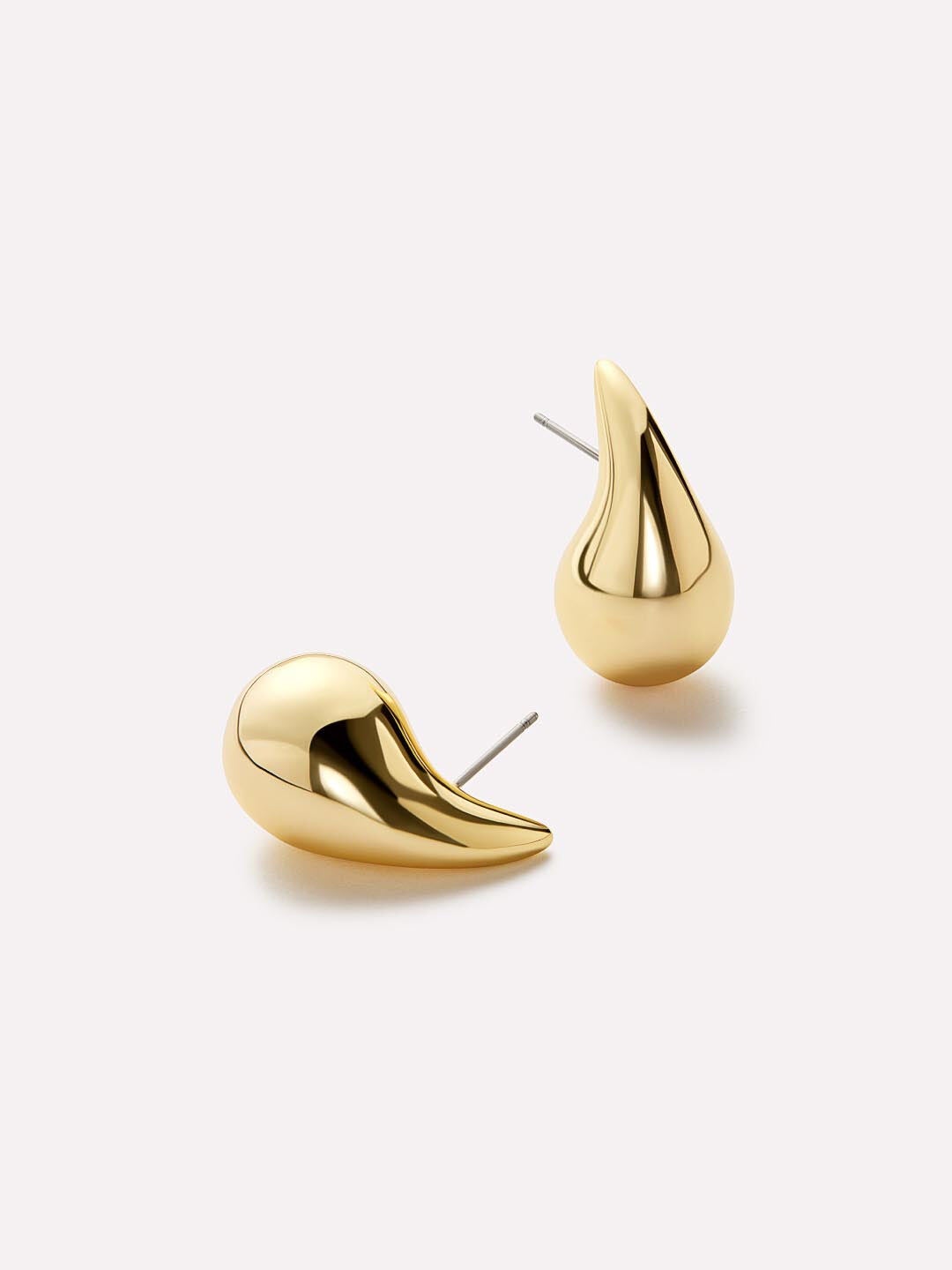 Kiara Gold Statement Earrings, GOLD, hi-res image number 0
