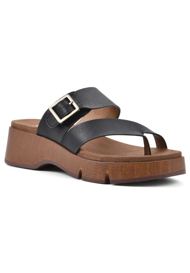 Leftover Casual Sandal, BLACK BURNISHED SMOOTH, hi-res image number 0