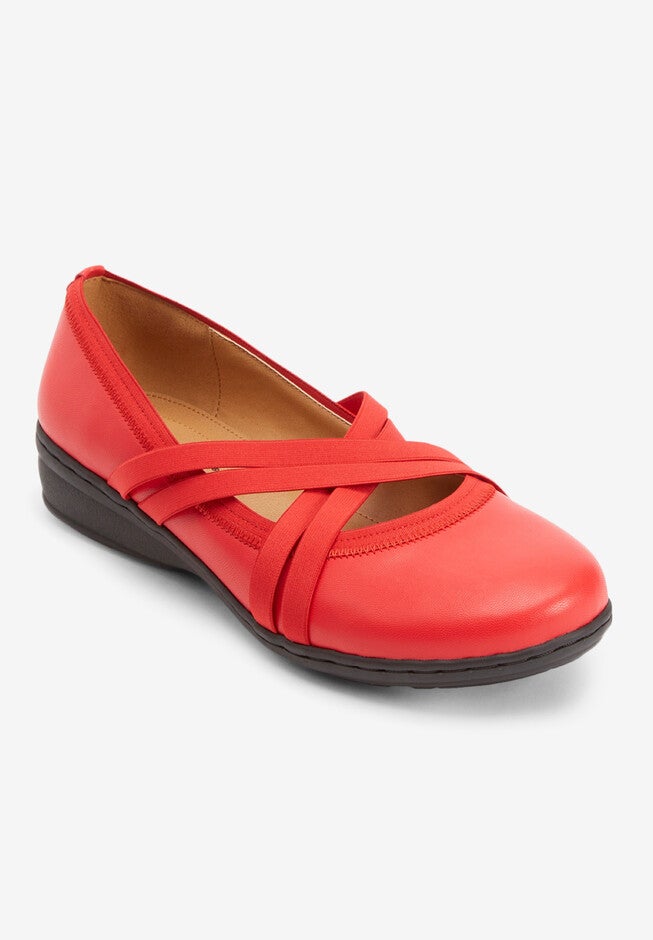 The Ari Flat by Comfortview, RED, hi-res image number 0