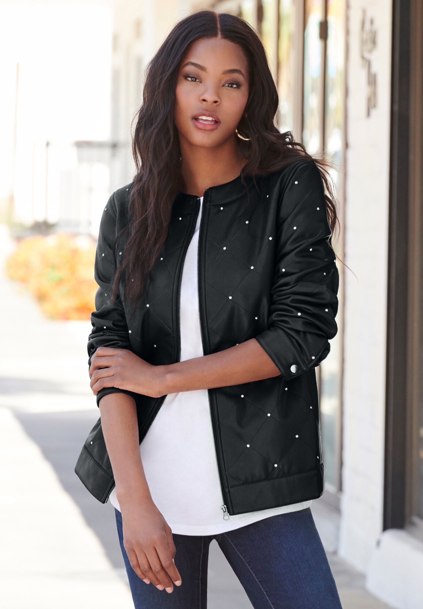 Eloquii leather jacket shop