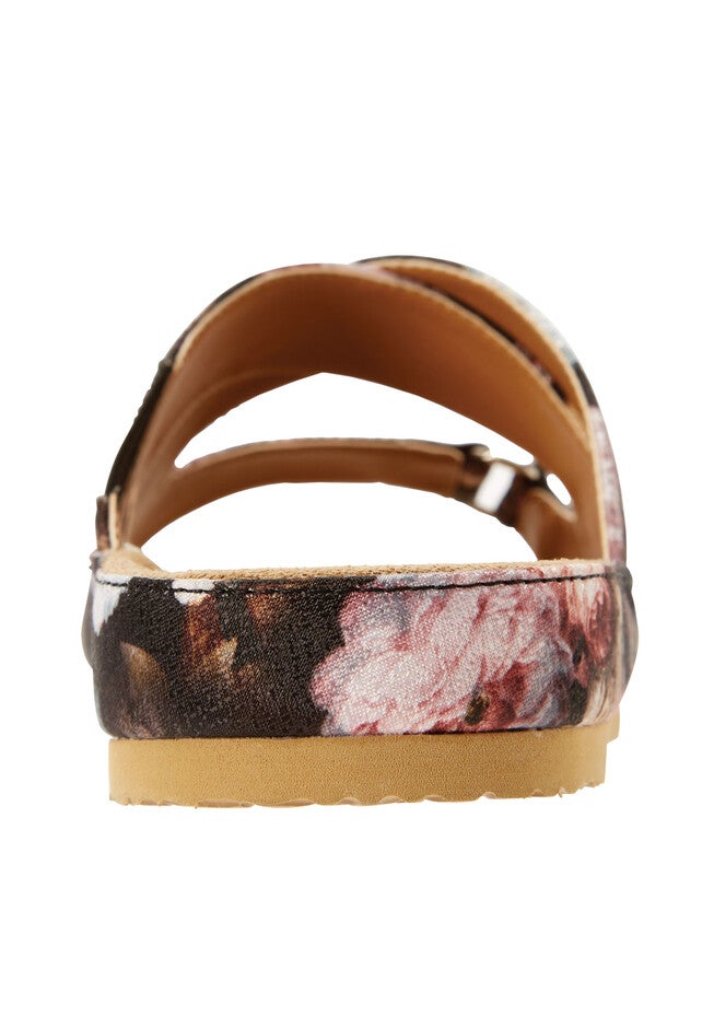 Paisley Footbed Sandal by Comfortview, , on-hover image number 3