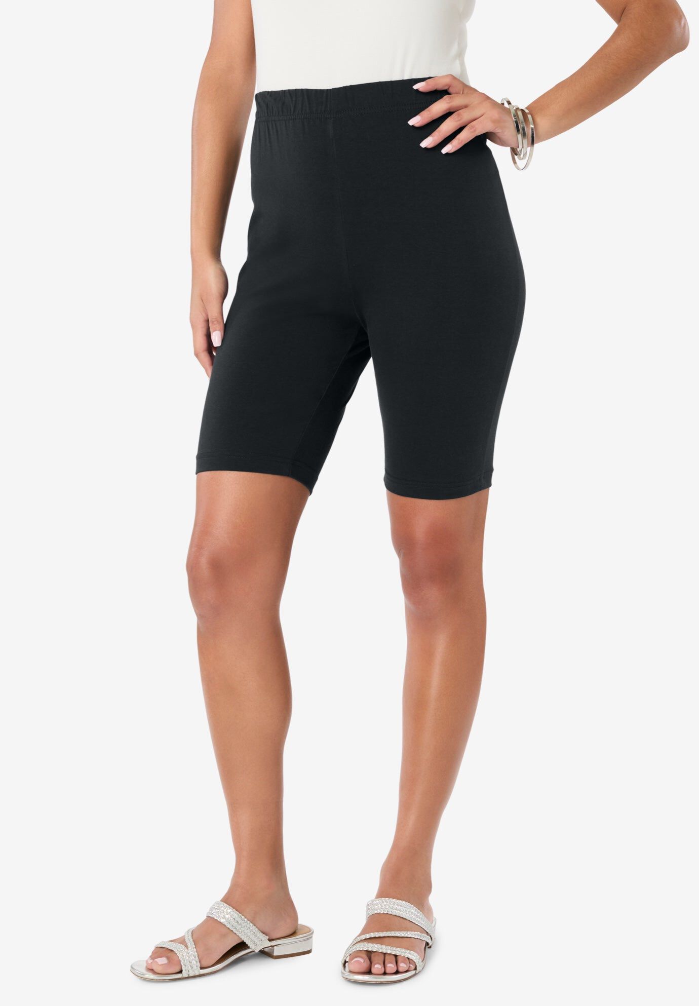 Plus Size Everyday Essential Stretch Bike Shorts