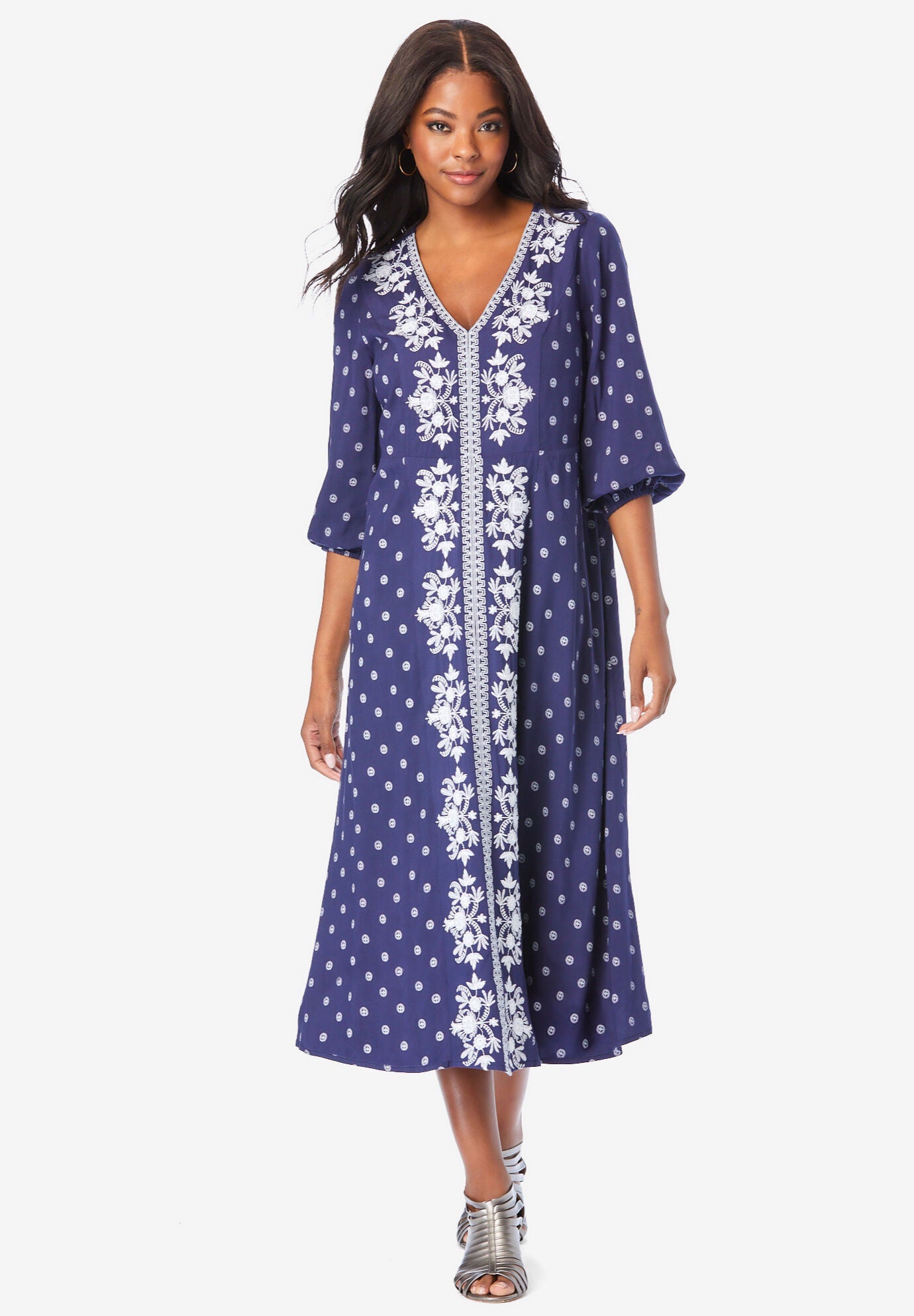 Medallion Embroidered Dress main image 0