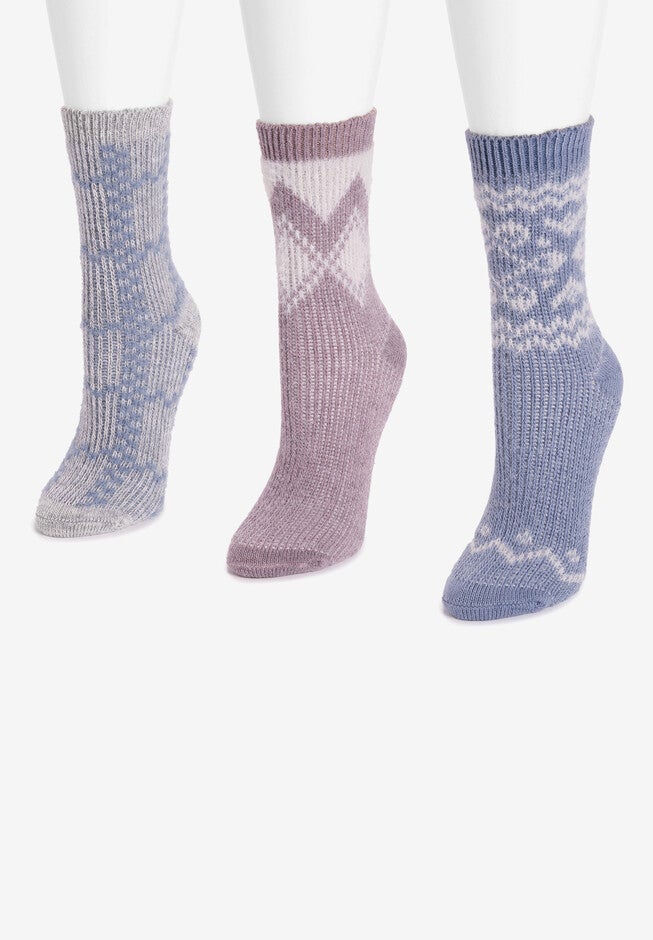 3 Pair Pack Eyelash Socks, , alternate image number 2
