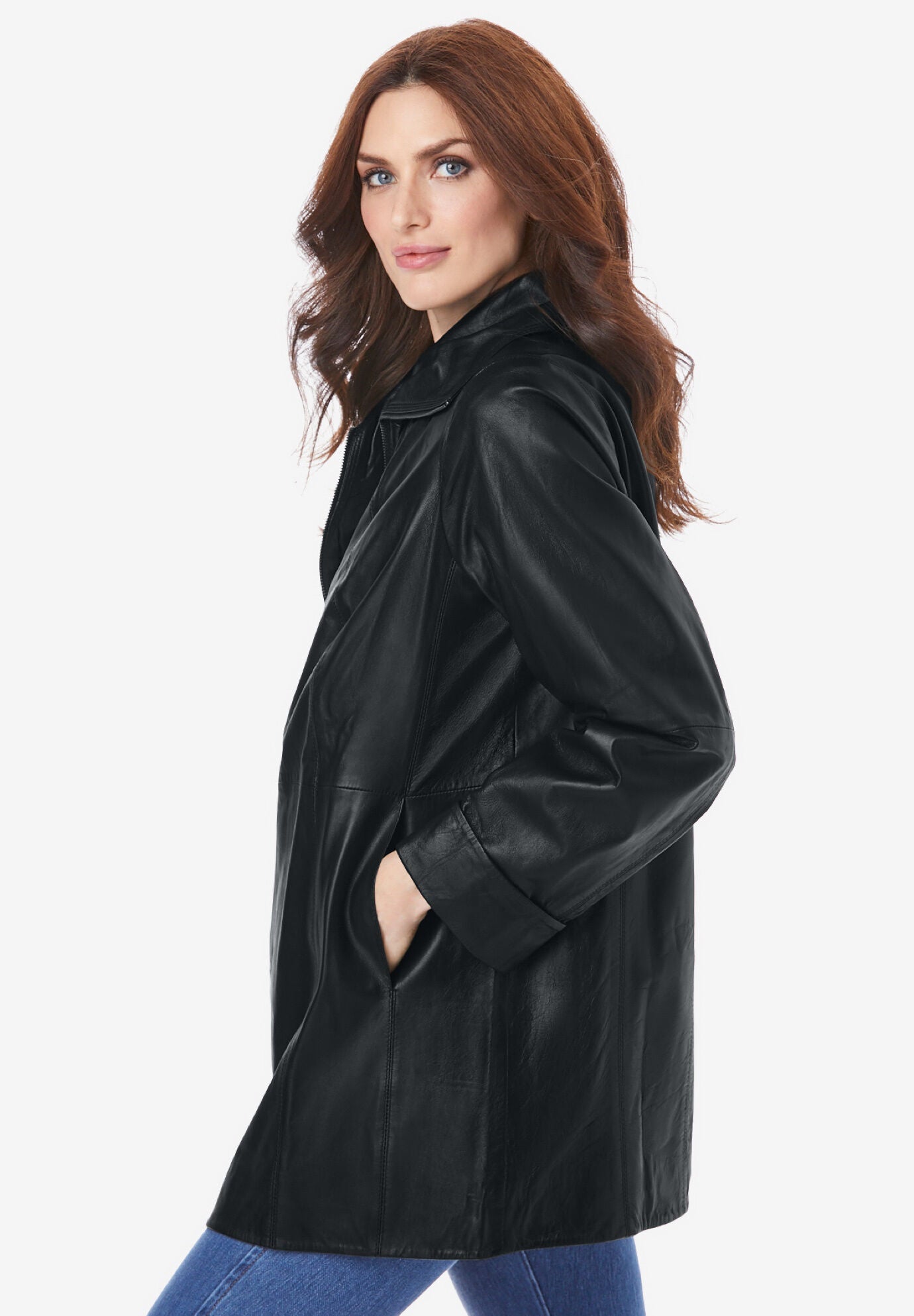 Eloquii leather jacket deals