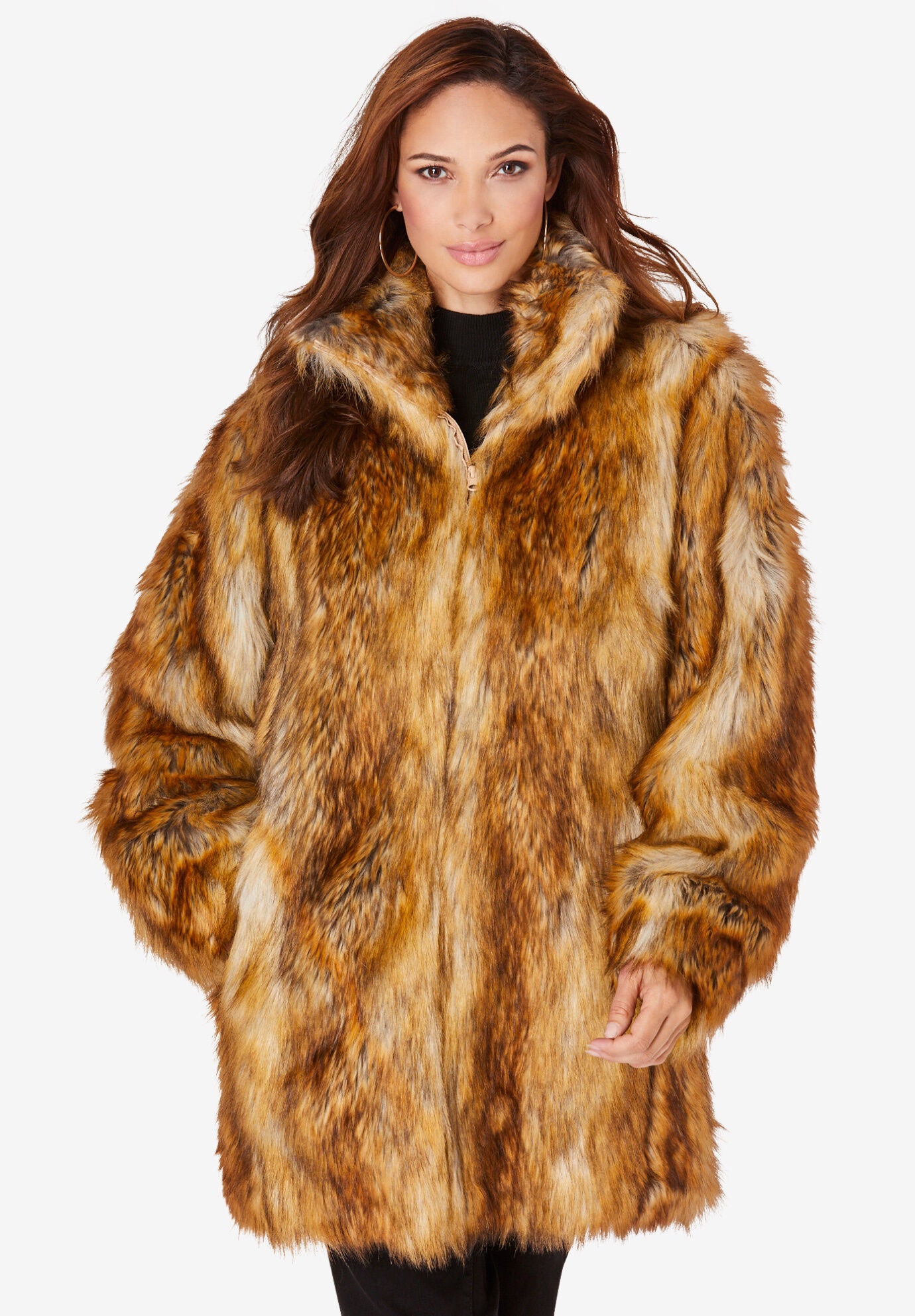 Short faux fur coat 2025
