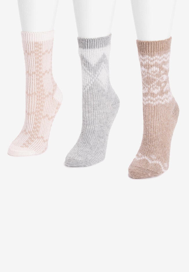 3 Pair Pack Eyelash Socks, , on-hover image number 1