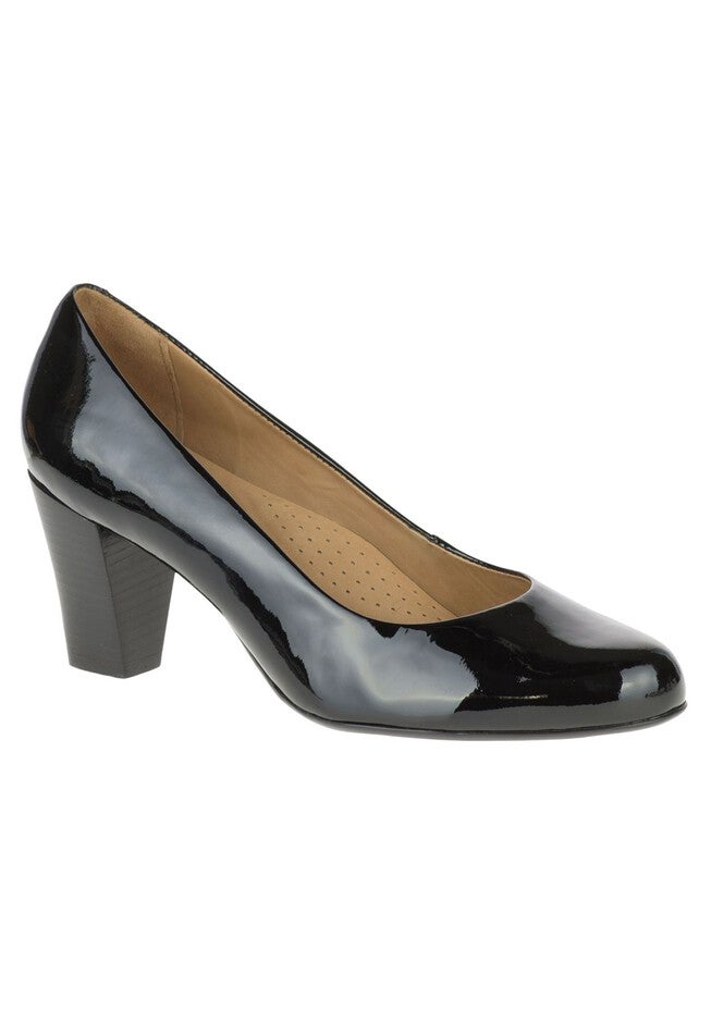 Alegria Pump by Hush Puppies®, BLACK PATENT LEATHER, hi-res image number 0