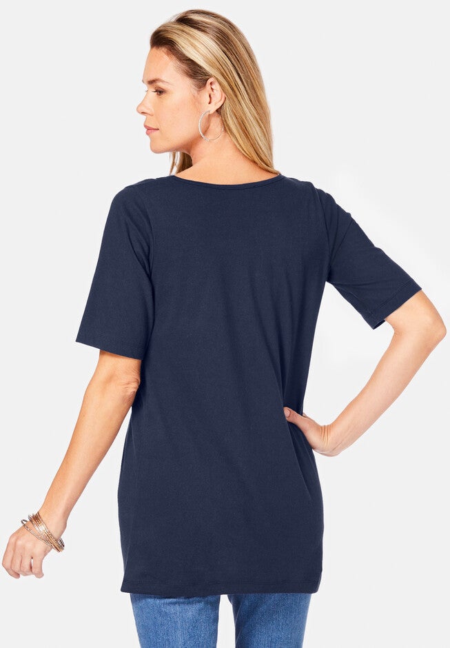 Rhinestone-Embellished Sweetheart Tee, , on-hover image number null