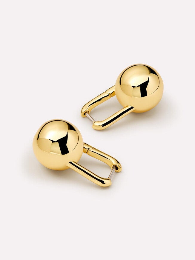 Perry Statement Earrings, GOLD, alternate image number 6