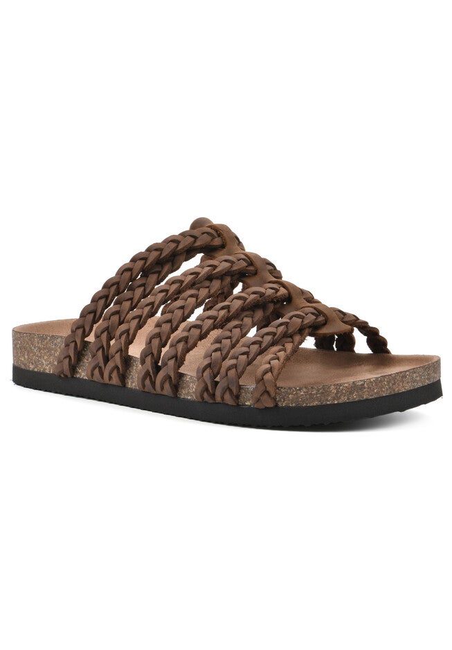 Hamza Casual Sandal, BROWN LEATHER, hi-res image number 0