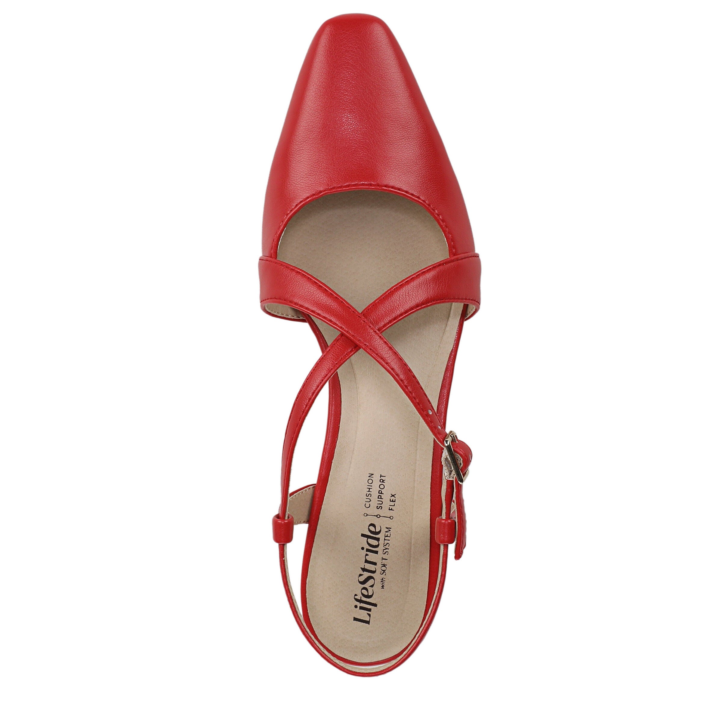Lavina Slingback Pump, RED, alternate image number 6