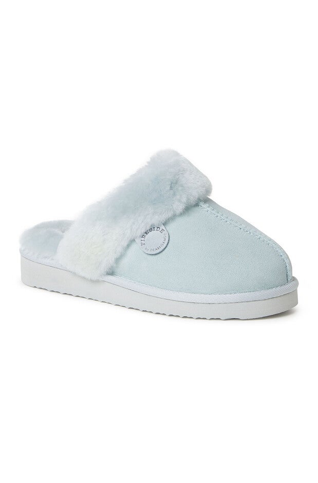 Sydney Genuine Shearling Scuff Slipper, BLUE WASH, hi-res image number null