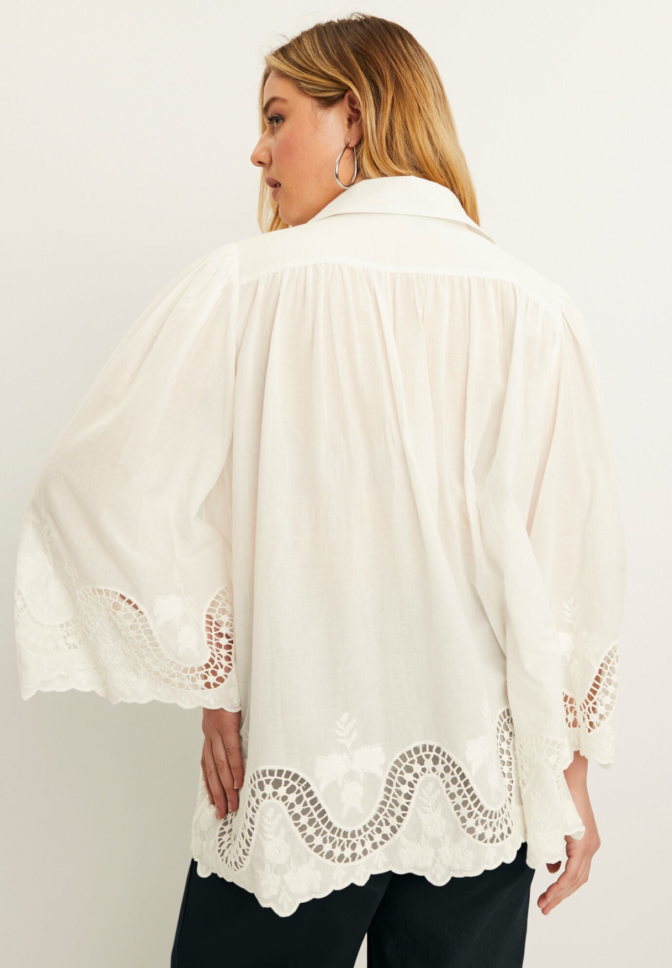 Open-Crochet Blouse, , on-hover image number 1