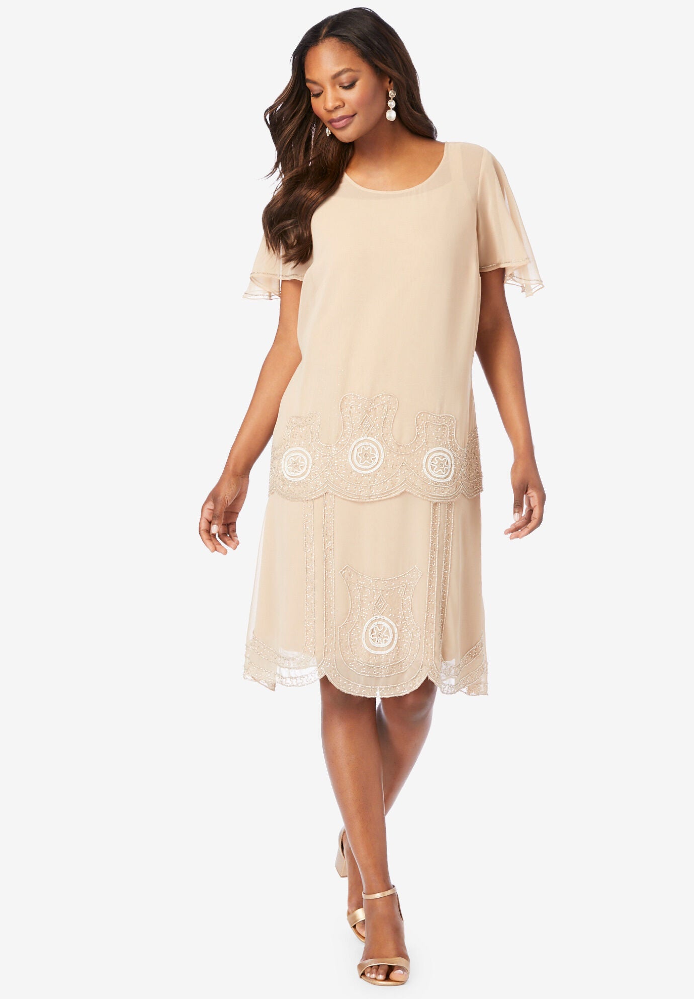 Embellished 2-Piece Set, SPARKLING CHAMPAGNE, hi-res image number 0