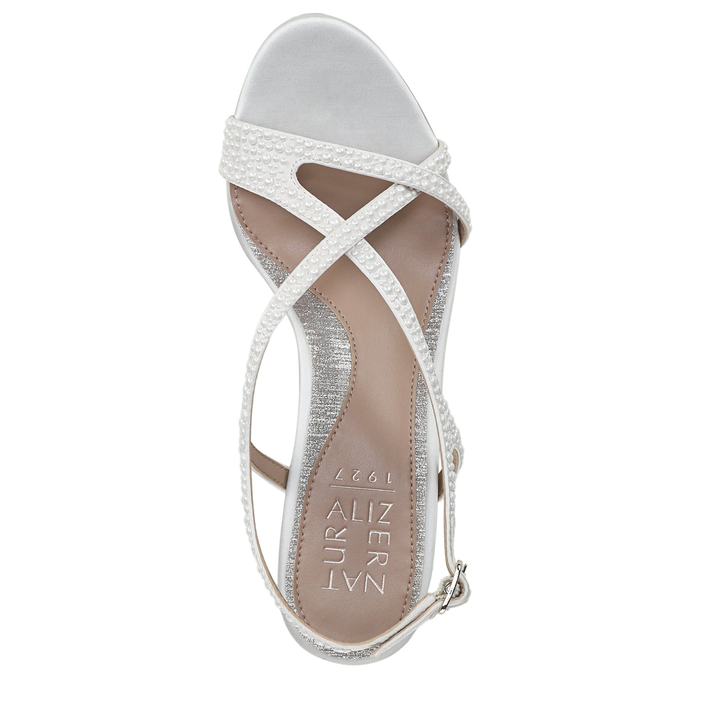 Truly-Pearl Slingback Sandal, SILK WHITE, alternate image number 6
