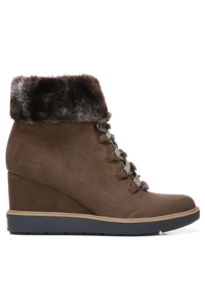 Furry Hiker Wedge Bootie, , alternate image number 2